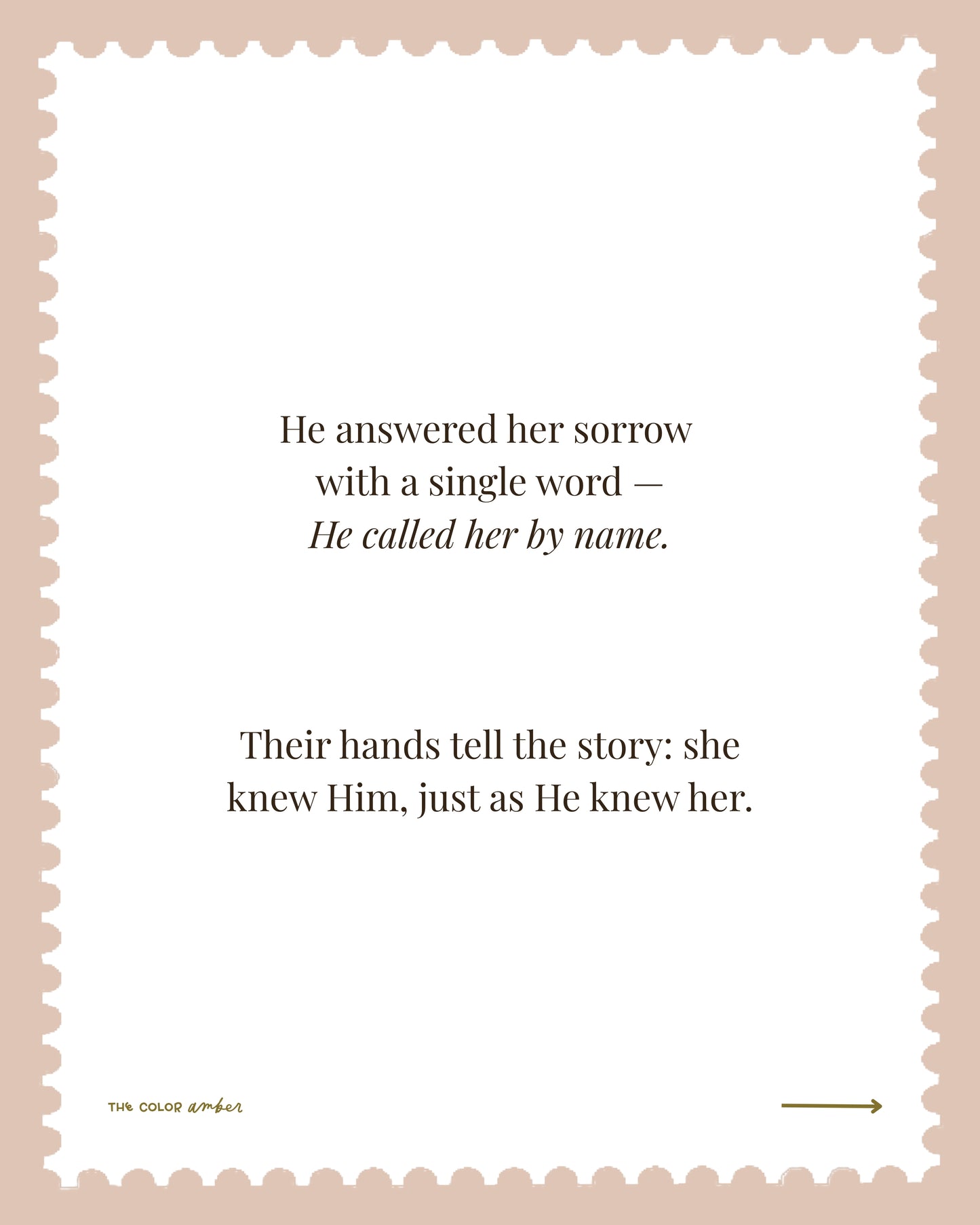 'Called Her By Name'