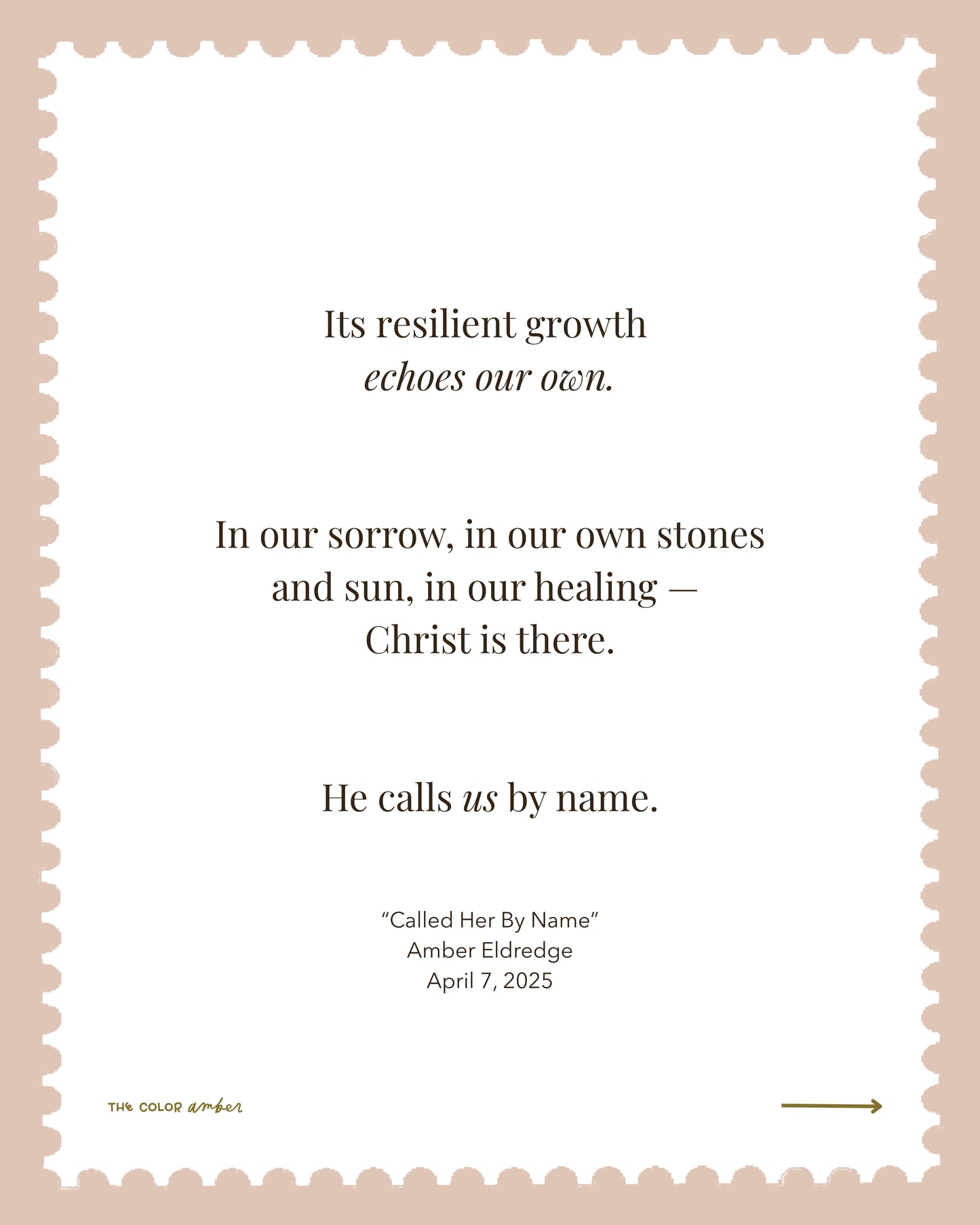 'Called Her By Name'