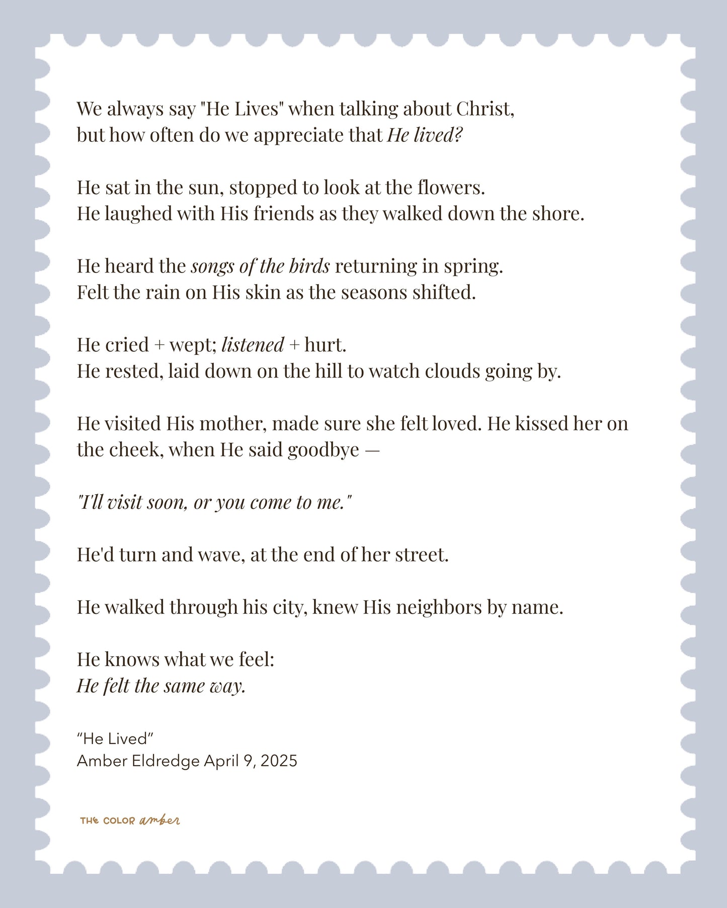'He Lived'