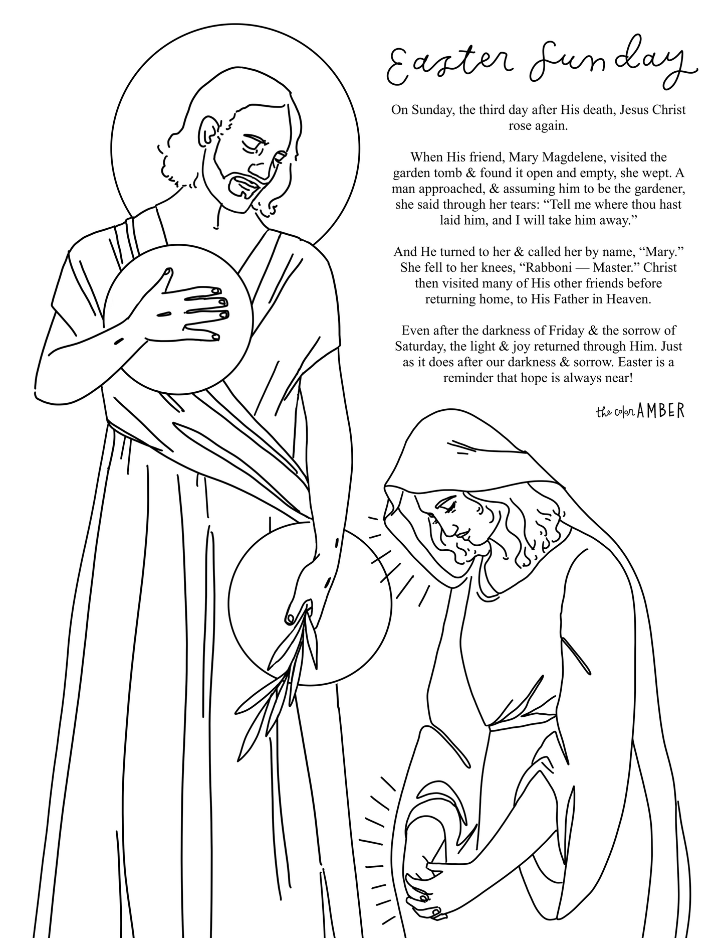 Holy Week - Free Coloring Pages