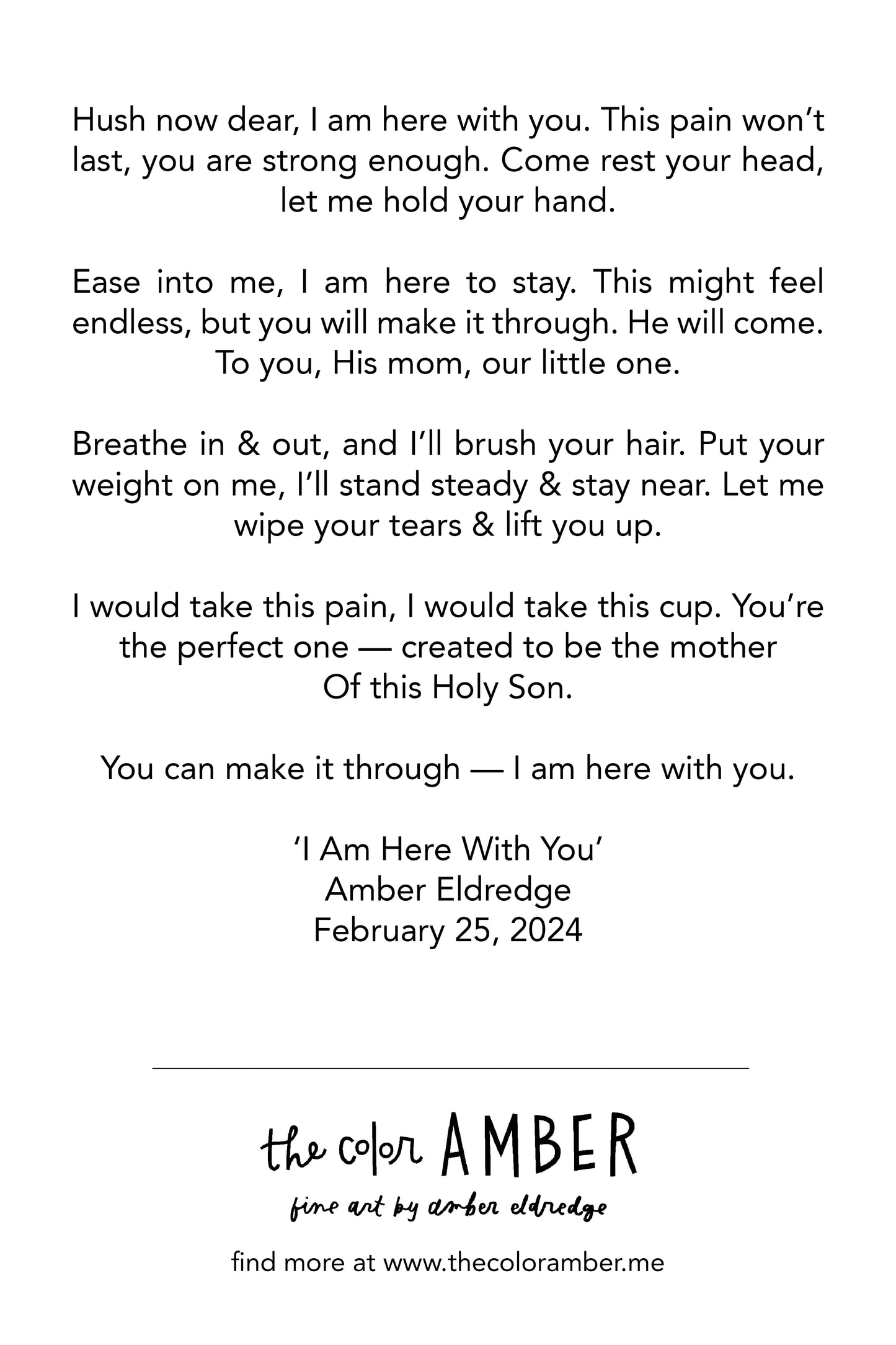 'I'm Here with You'