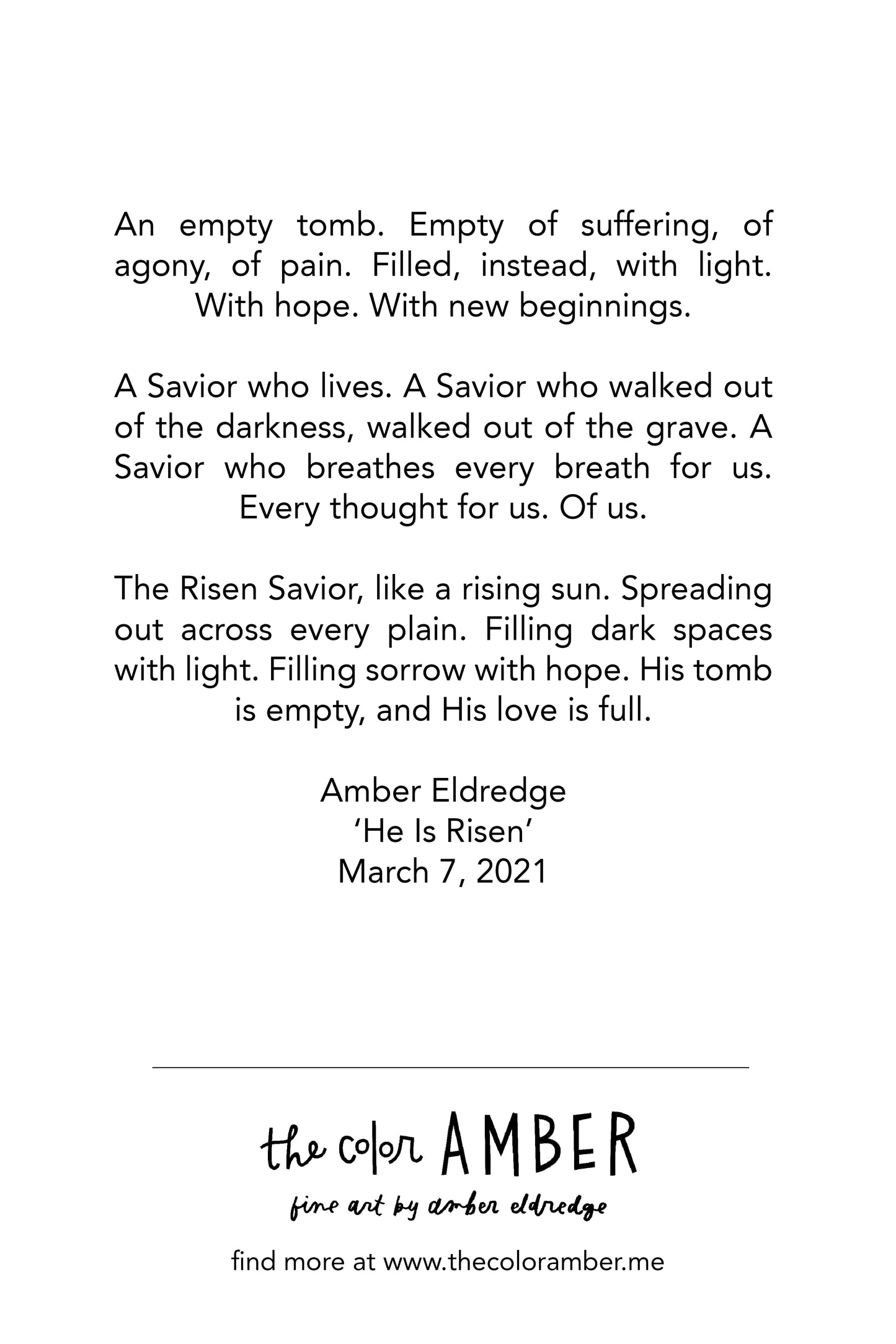 'He is Risen'
