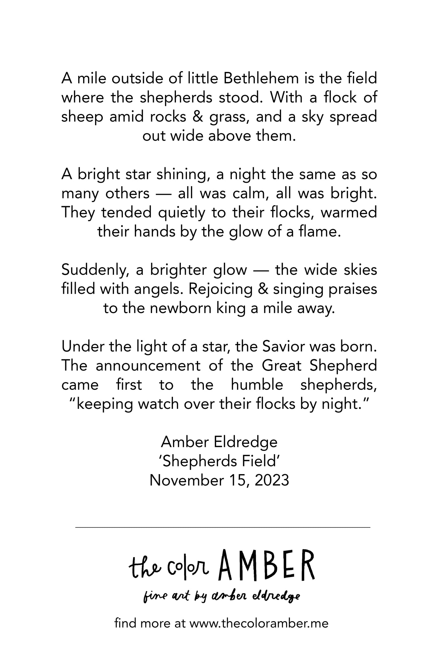 'Shepherd's field'