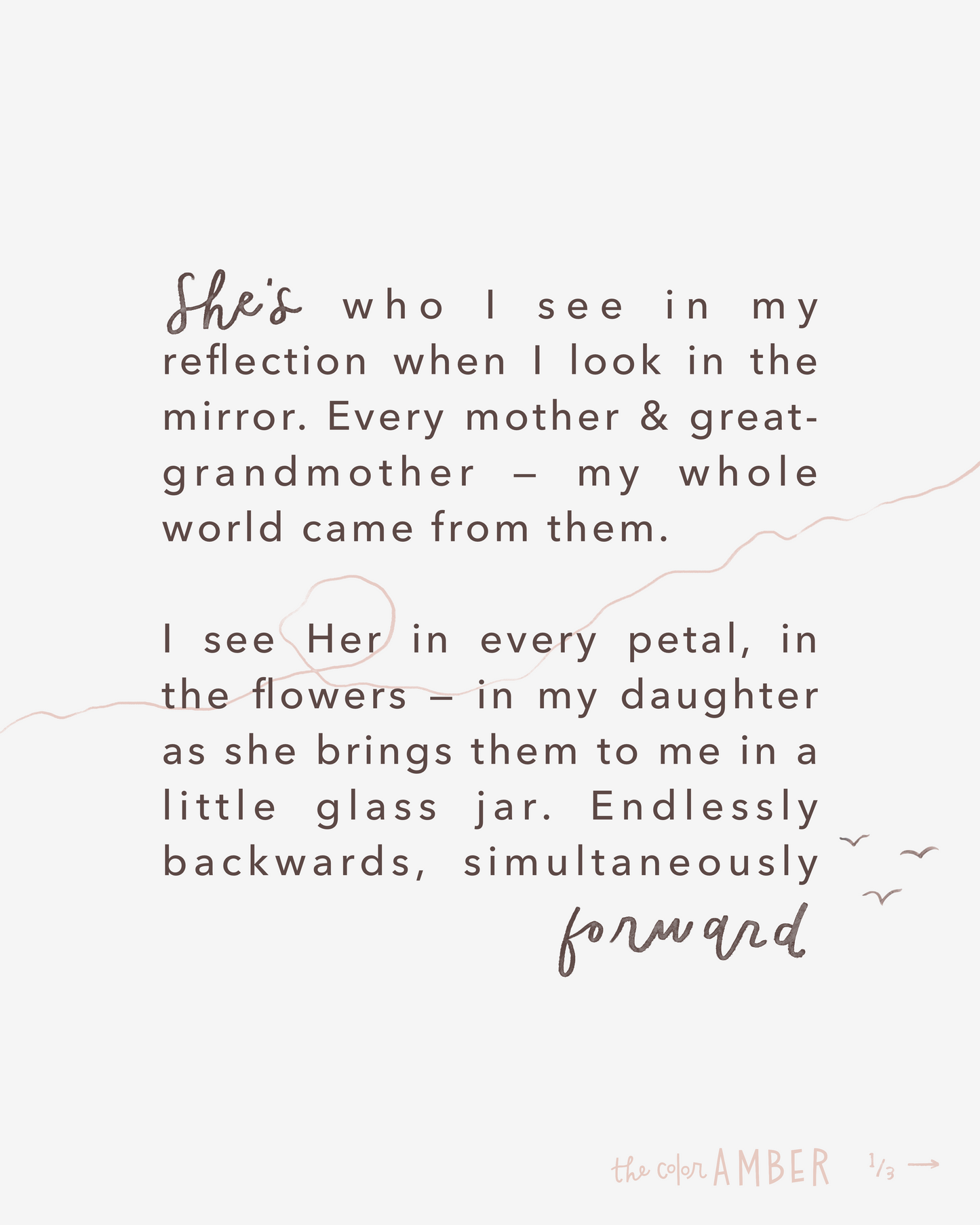 'From My Mother'