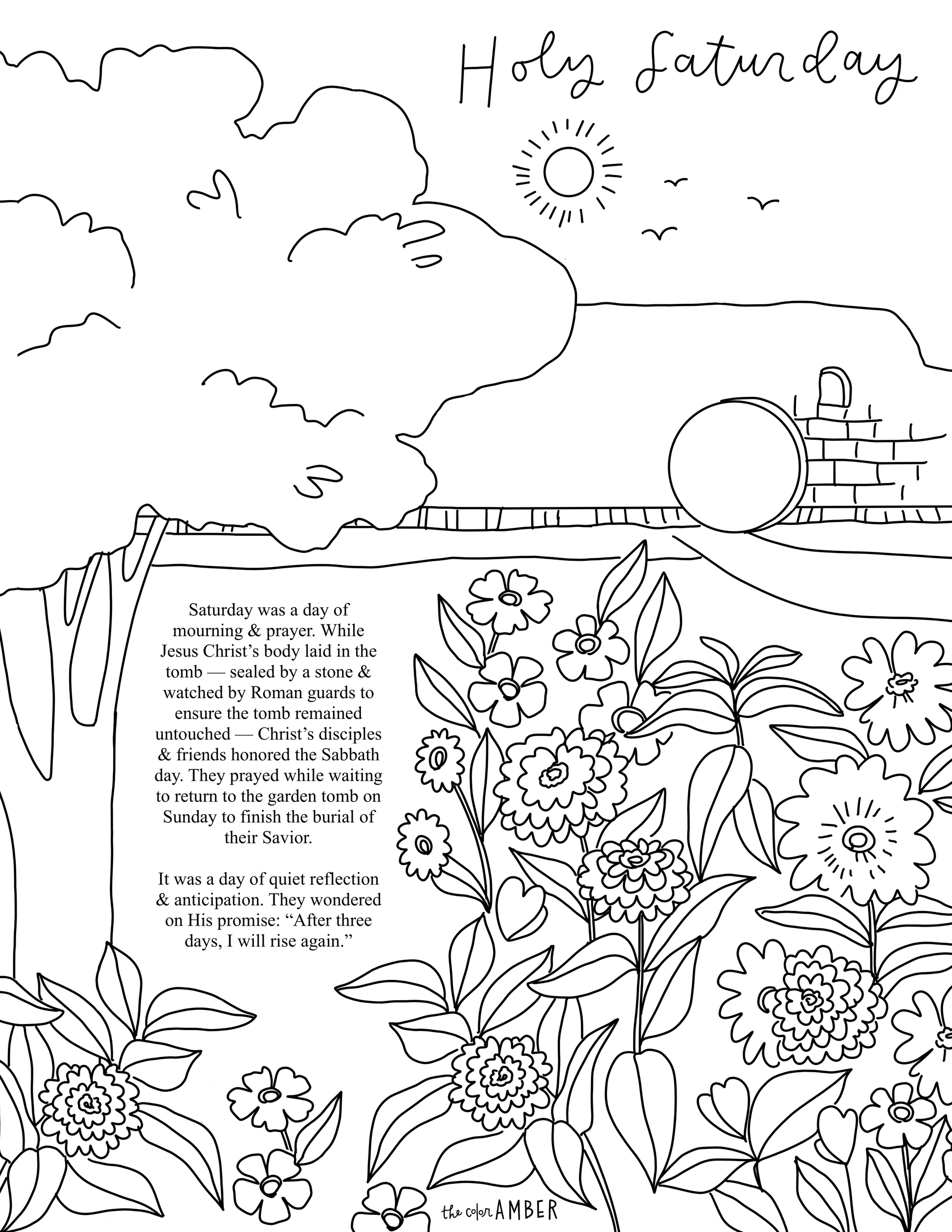 Holy Week - Free Coloring Pages – The Color Amber holy-week-free-coloring-pages-the-color-amber