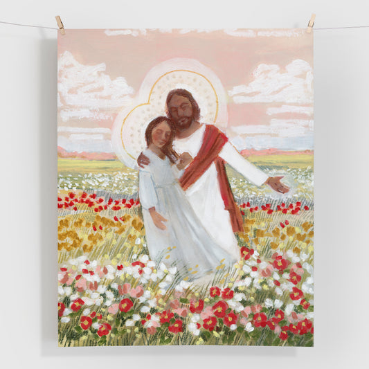 'Christ in Poppies' Print + Canvas