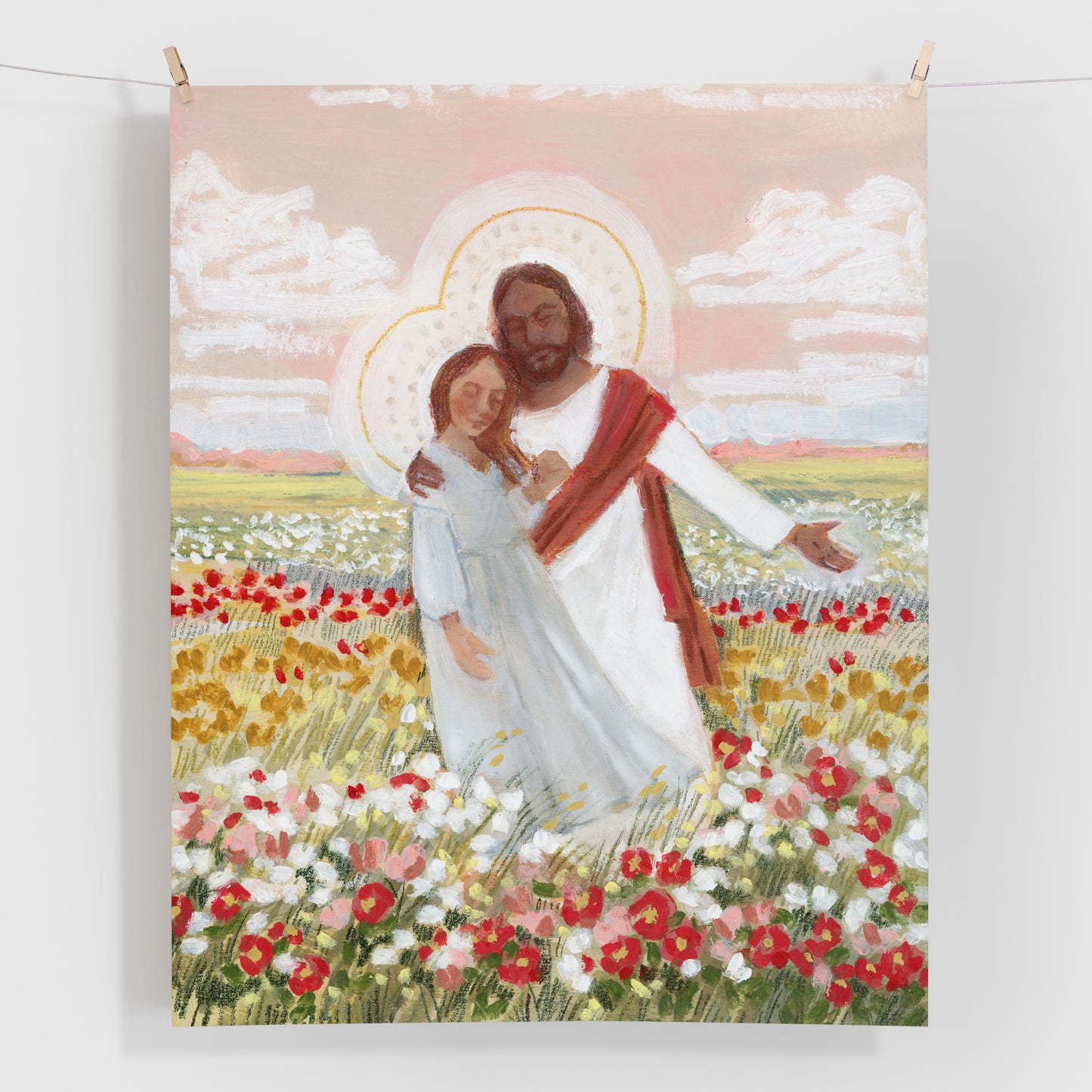 'Christ in Poppies' Print + Canvas