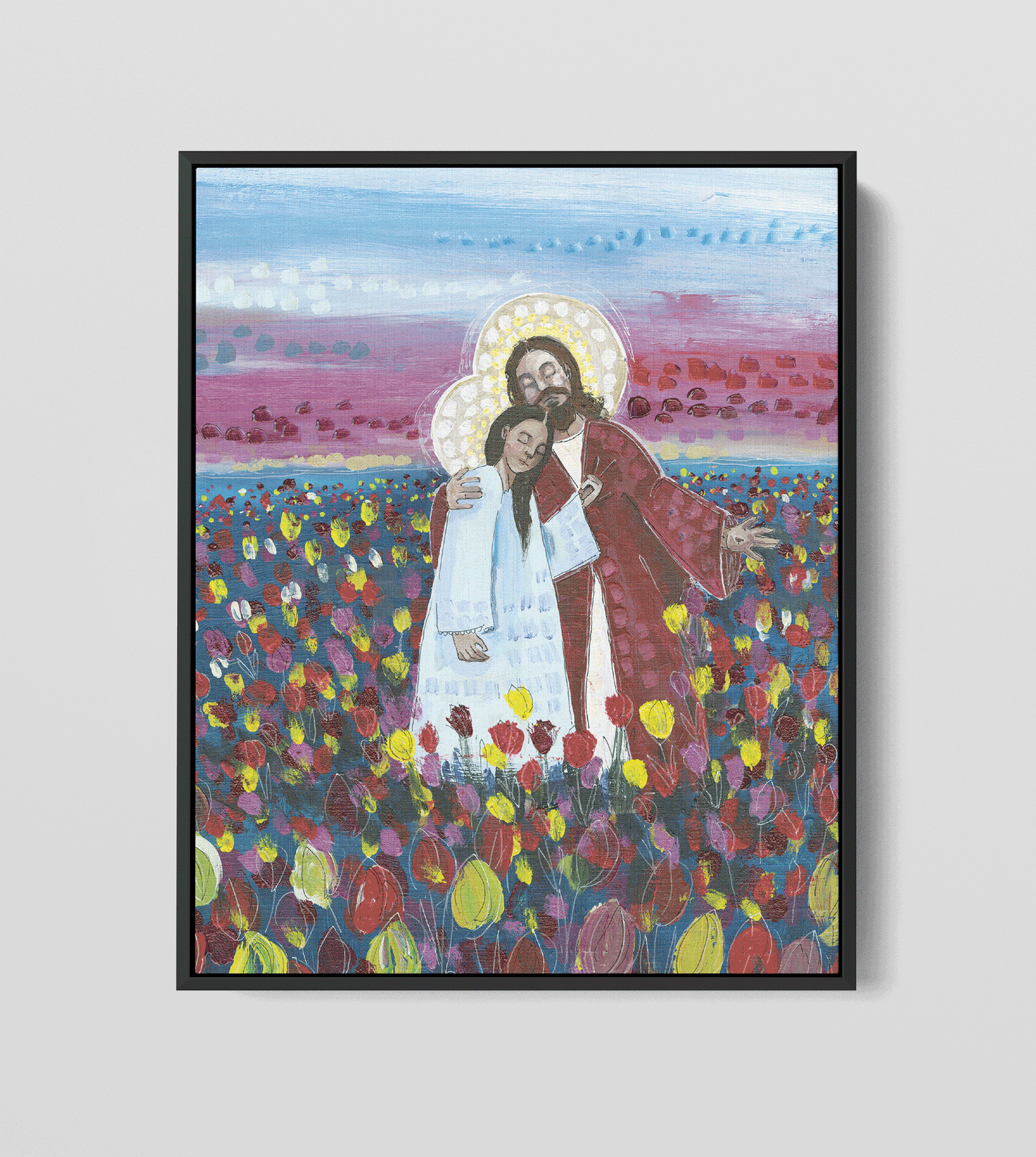'Christ in Tulips' Print + Canvas