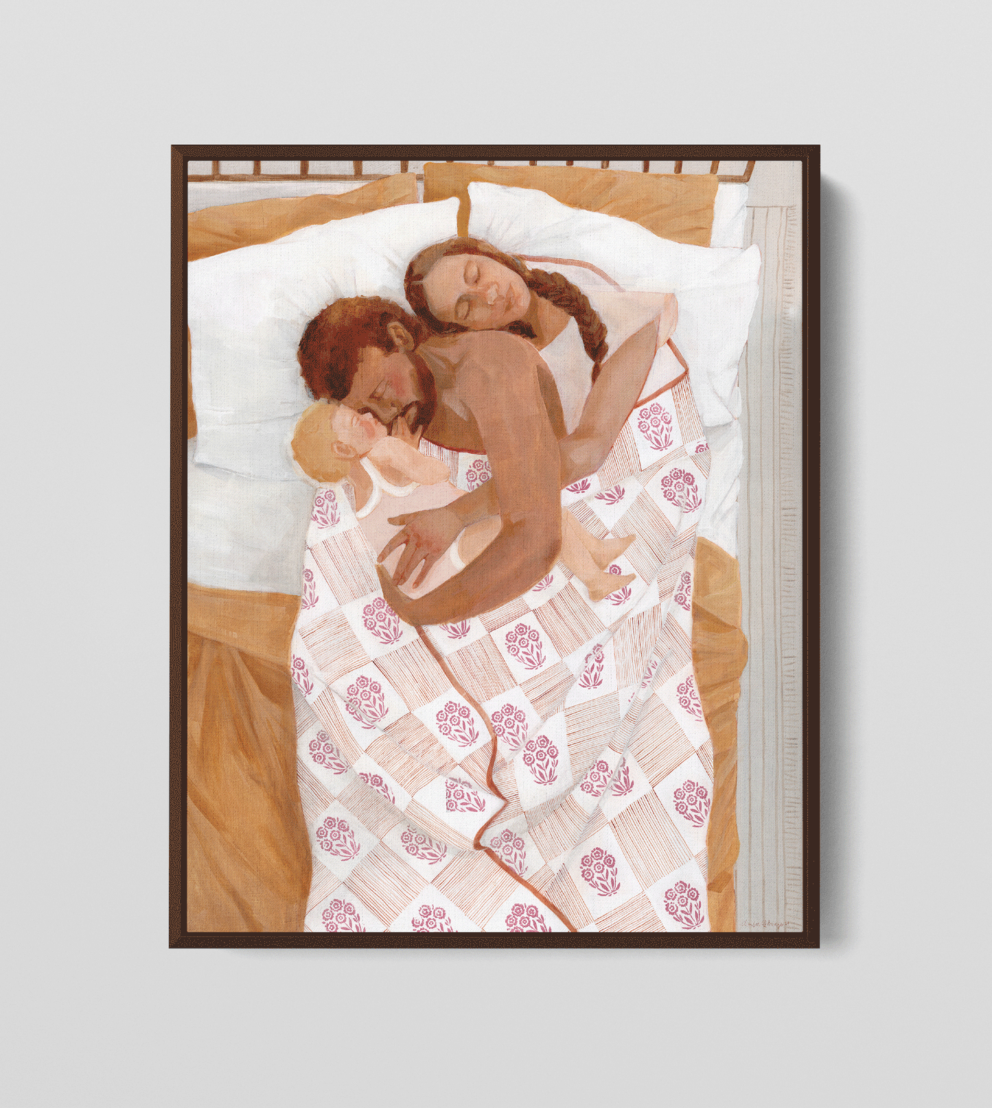 'Family Embrace' (After Gustav Klimt, 1910) Print + Canvas