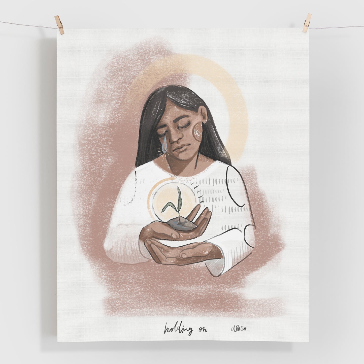 'Holding On' Print
