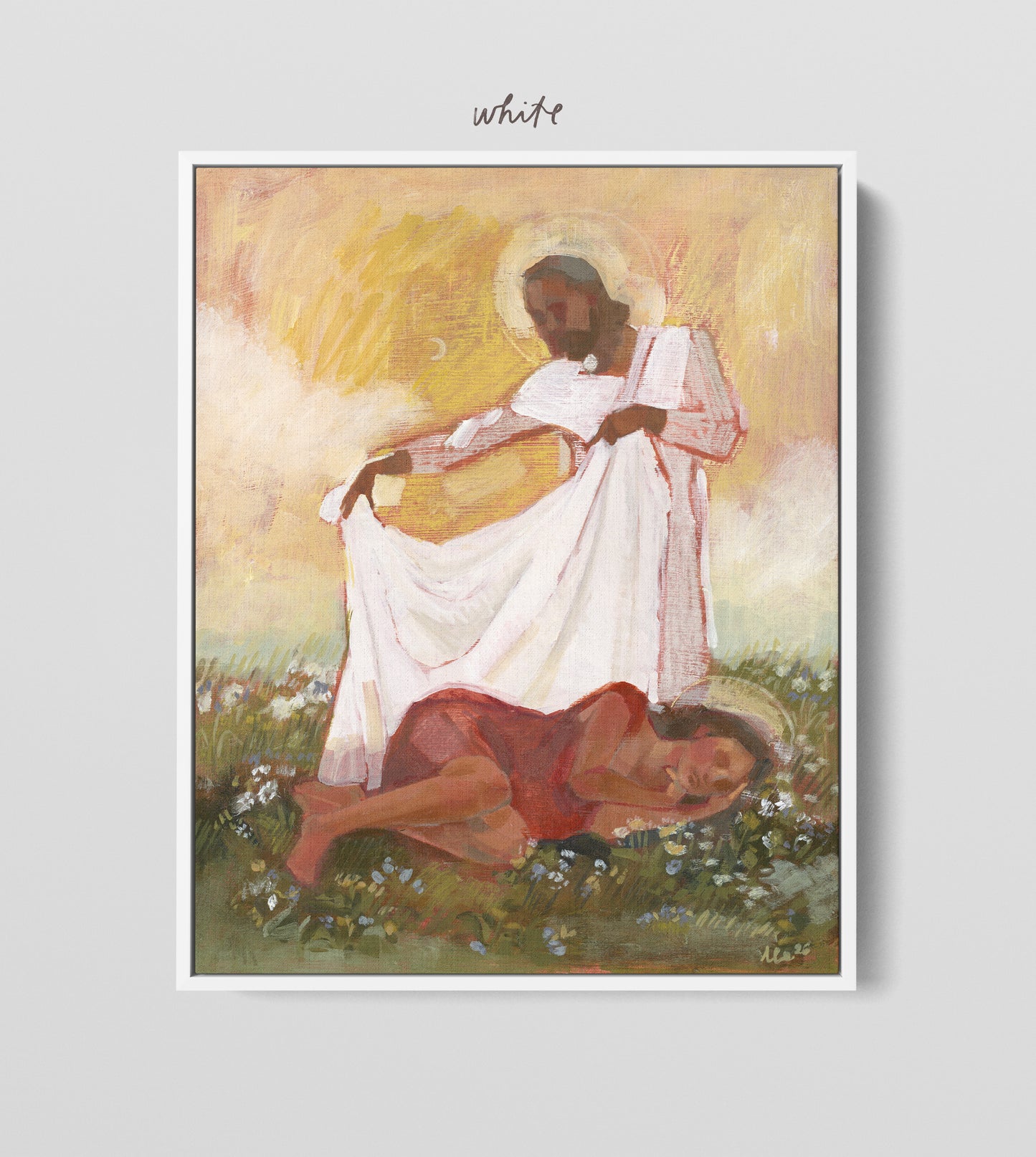 'A Weary Mother Rests'
