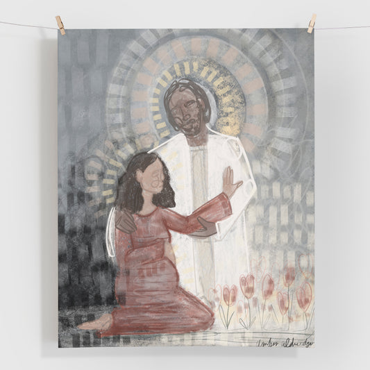 'Lifting A Weary Mother' Print + Canvas