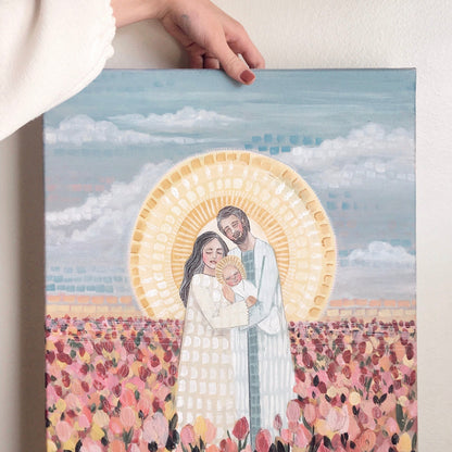 'Heavenly Parents, Heavenly Child' Print + Canvas